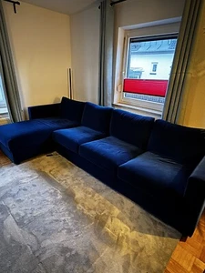Vimle 4er Sofa Mit Récamiere Djuparp Blau Bezug - Bild 1 von 4