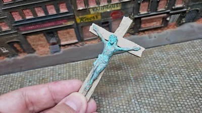 1/32 Jesus Christus Kreuz Denkmal Bronze Spur 1 (1:35) ggf. mit Patina gealtert - Bild 1 von 4