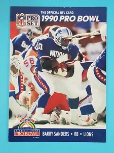 1990 Pro Set Pro Bowl Barry Sanders Detroit Lions #413 🏈 - Picture 1 of 2