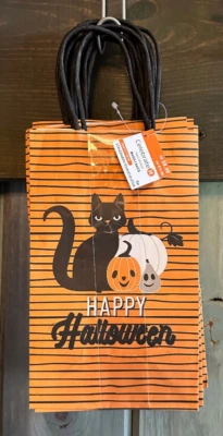 Michael's Celerate it Happy Halloween Negro Naranja Fiesta Bolsas Regalo 5x3x8 Cantidad 10 Foto 1 de 3