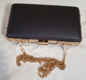 Southern Sparkle Clutch Handtasche Braun und Gold - Bild 1 von 8