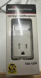 Caja Luz Nocturna/Recpt BLANCO Sin TR7735V-BOX, Cooper Wiring Devices Inc - Imagen 1 de 3