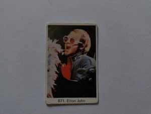 Elton John small Swedish Sweden card 671 - Foto 1 di 2