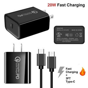 For Motorola Moto G Power/ G/ razr+ 2025 USB-C Super Fast Wall Charger PD Cable - Picture 1 of 38