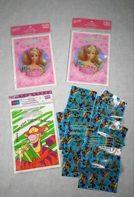 Винтажный лот товаров Hallmark вечеринки пользу сумки Барби 16 Тигр 8 Микки Маус 28 новый из старых запасов - Изображение 1 из 4