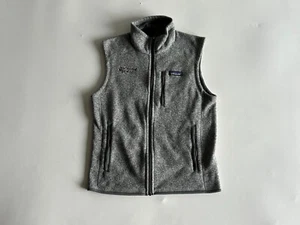 Patagonia Jackson Hole Vest Mens Medium Gray Fleece Lined Sleeveless Full Zip - Picture 1 of 9