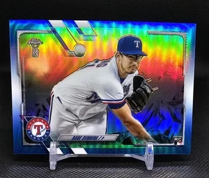 2021 Topps Chrome Ben Baller Edition Dane Dunning RC Blue Refractor /75 - Bild 1 von 2