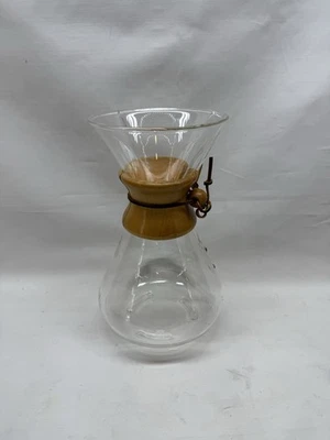 Vintage Pyrex Chemex 11” Pour Over Coffee Maker 13 Cup Handblown GreenStamp READ - image 1 of 4