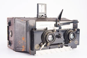 Gaumont Stéréospido 8x16cm Plate Stereo Camera with Goerz Dagor 110mm Lens V12 - Picture 1 of 12