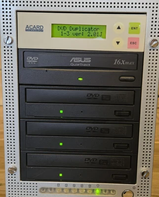 ACARD Technology ASUS QuieTrack 1-3CD/DVD Duplicator 16x max 3 Bay Working - Image 1 of 4