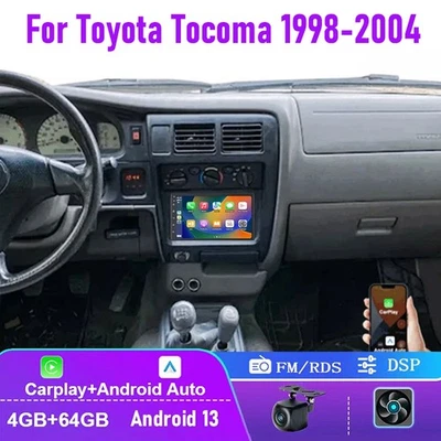 4+64GB For Toyota Tacoma 1998-2004 Car Radio Wireless Carplay Head Unit GPS Navi Foto 1 de 4