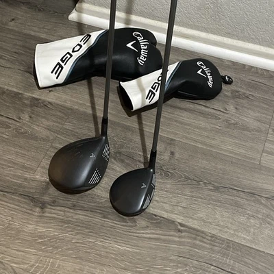 Callaway Edge Driver 10.5 (dent) & 3 Wood W/ Head Covers Stiff - Image 1 of 4