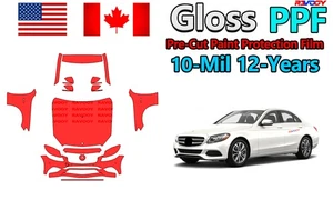 PreCut PPF Paint Protection Film For Mercedes-Benz C Class Base Sedan 2018-2021 - Picture 1 of 12