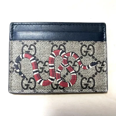 [KING SNAKE] Cartera Gucci GG Supreme Tarjetero Foto 1 de 4