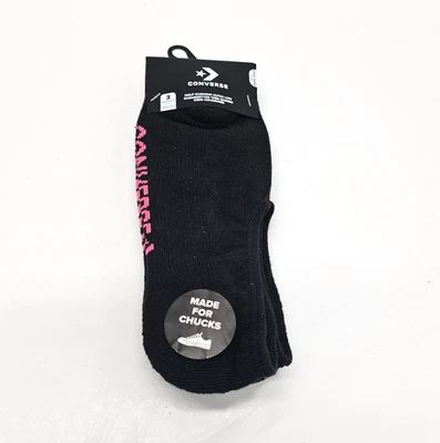 匡威女式无展示袜黑色,适用于 Chucks 鞋码 4-10,3 对 — 第 1/3 张图片