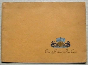 ROVER CAR RANGE Verkaufsprospekt Okt 1938 Ten TWELVE Fourteen SIXTEEN Twenty - Bild 1 von 8
