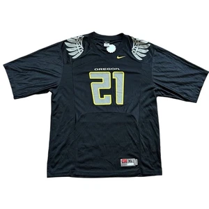 Nike Oregon Ducks LaMichael James #21 Black Yellow Authentic Jersey Size XL - Picture 1 of 11