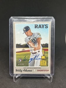 Topps Heritage High Number Real One 2019 autógrafo Willy Adames radiocontrol automático - Imagen 1 de 2