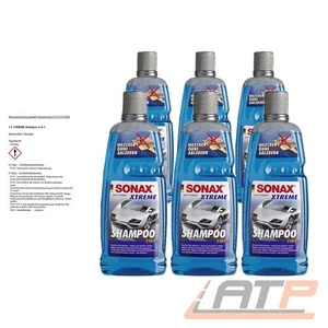 6x 1 L LITER SONAX XTREME SHAMPOO 2 IN 1 AUTOREINIGER AUTOSHAMPOO REINIGER - Bild 1 von 4