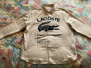 Lacoste Graphic Icons Big Croc Shirt size 44 - Picture 1 of 6