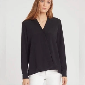 Blusa envolvente Cuyana 100 % seda talla grande - Imagen 1 de 12