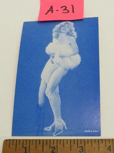 A-31 OLD VINTAGE MUTOSCOPE ARCADE CARD PINUP SEXY RISQUE LADY - Picture 1 of 1