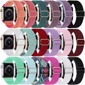 Nylon Armband Strap für Apple Watch Series Ultra 2 10 9 8 7 40/41/42/44/45/46/49 mm - Bild 1 von 12