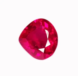 Loose Gemstone 9.45 Ct Natural Red Ruby Certified Transparent AAA+ Quality Gem - Picture 1 of 10