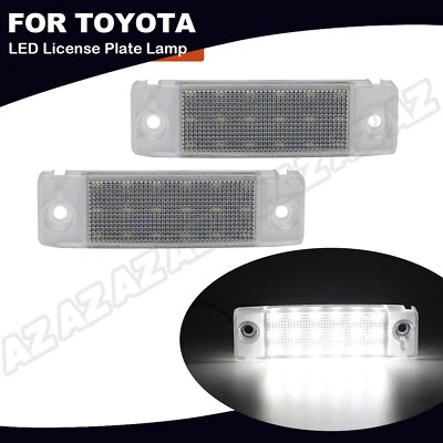 2PCS For 96-21 Toyota 4Runner/ Sequoia SMD LED White License Plate Light BRIGHT Foto 1 de 4