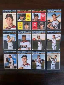 2020 Topps Heritage ARIZONA DIAMONDBACKS Base Team Set of (12) Gallen RC Marte - Picture 1 of 1