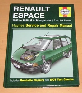 1985-96 RENAULT ESPACE 2.0, 2.2 PETROL 2.1 DIESEL HAYNES WORKSHOP MANUAL - 3197 - Picture 1 of 4