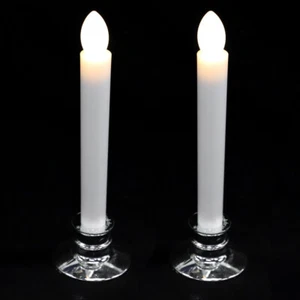 2 Pcs Elektronische Kerze Geführter Leuchter LED-Kerzen Flackern - Bild 1 von 12