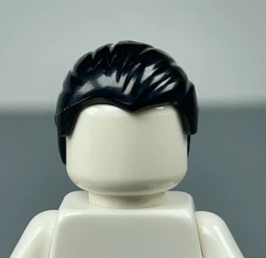LEGO MINIFIGURE Black Hair Combed Front to Rear Male Minifig Part # 92081 - Picture 1 of 6