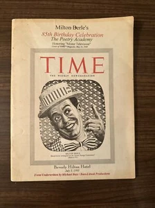 RARE 1993 Milton Berle 85th birthday Celebration Program Seat Chart Friars Club - Picture 1 of 13