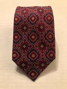 santorelli men's new dark red 100%silk tie 3 3/8" X 60 1/2" - Picture 1 of 3