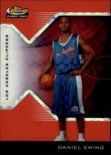 2004-05 Finest X-Fractors Red Clippers Basketball Card #215 Daniel Ewing /119