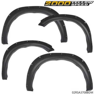 Fit For 2009-2023 Dodge Ram 1500 Fender Flares Pocket Rivet Bolt Style New 4PCS  - Image 1 of 4