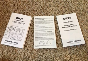 Neu Original Sencore CR70 Benutzerhandbuch, schematische Teileliste & Nachtrag - Bild 1 von 3