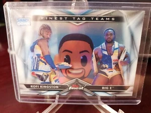 2020 WWE TOPPS FINEST KOFI KINGSTON & BIG E "FINEST TAG TEAMS" REFRACTOR TT-8 - Picture 1 of 2