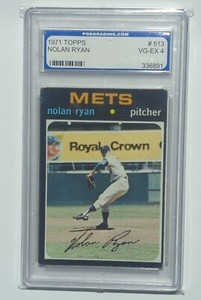 1971 Topps #513 Nolan Ryan New York Mets HOF Graded 4 Baseball Card Hall Of Fame