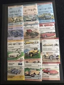 CARS & AUTOMOBILE-16 Different Stamps, Mint Never Hinged - Picture 1 of 2
