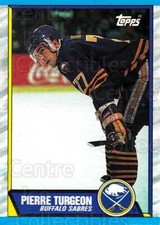 1989-90 Topps Box Bottoms #P Pierre Turgeon