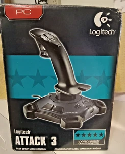 Logitech PC ATTACK 3 Joy Stick Easy Setup and More Control - Picture 1 of 22