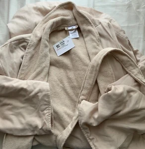VESTIDO SPA BEIGE COLECCIÓN HOTEL GRANDE/EXTRA GRANDE 100% ALGODÓN NUEVO CON ETIQUETAS - Imagen 1 de 3