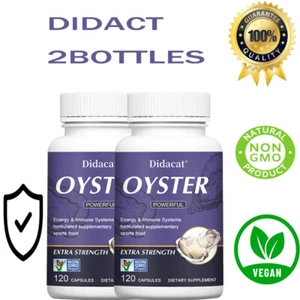 Oyster Extract Powder 1000mg Libido Supplement - Energy Immunes Systems 2BOTTLES - Picture 1 of 9