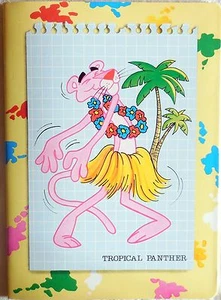 QUADERNO NOTE BOOK THE PINK PANTHER AUGURI MONDADORI VINTAGE 1985 NUOVO - Picture 1 of 2
