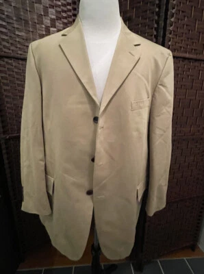 Blazer Nautica Para Hombre 46R Caqui 3 Botones 100% Algodón Chaqueta Abrigo Deportivo Forrado Usado en Excelente Condición Foto 1 de 4