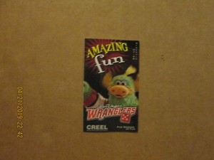 ECHL Las Vegas Wranglers Vintage Circa 07/08 Team Logo Hockey Pocket Schedule