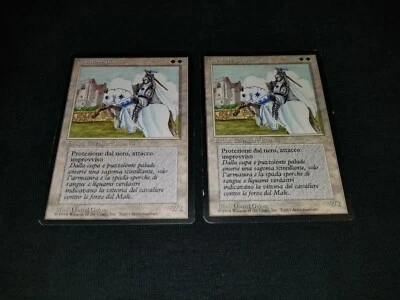 MTG 1x Revised white uncommon MP Italian FBB White Knight - ships w/ tracking - Image 1 of 2
