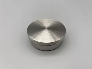 V2A Edelstahl Endkappe Stopfen Kappe Deckel Rohrstopfen FLACH für Rohr 42,4 x 2 - Bild 1 von 2